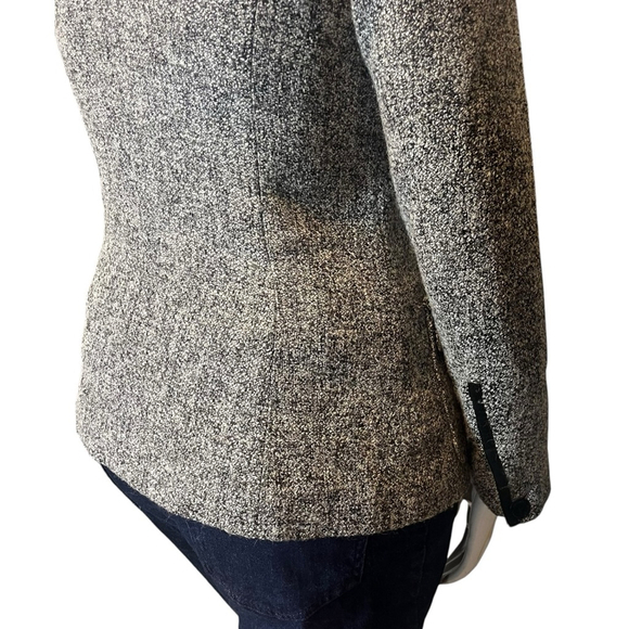 Sandwich Tweed Utility Blazer Jacket Black/White (EU 40/US 8-10) - Picture 9 of 15